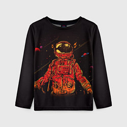 Лонгслив детский Отчаянный Космонавт, цвет: 3D-принт