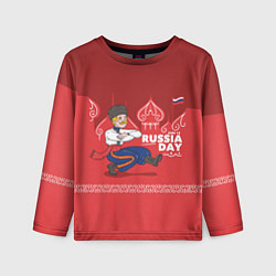 Детский лонгслив День России