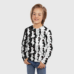 Лонгслив детский MONOKUMA МОНОКУМА ПАТТЕРН, цвет: 3D-принт — фото 2