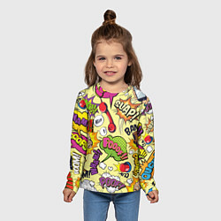 Лонгслив детский Комикс, цвет: 3D-принт — фото 2