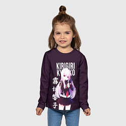 Лонгслив детский Kyoko Kirigiri Кёко Киригири, цвет: 3D-принт — фото 2