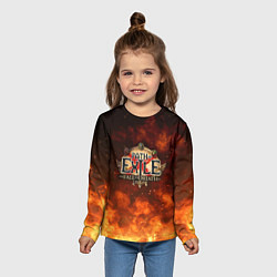Лонгслив детский Path of Exile Logo Путь изгнанника Лого Z, цвет: 3D-принт — фото 2