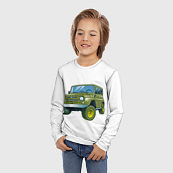 Лонгслив детский УАЗ 469, цвет: 3D-принт — фото 2