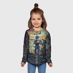 Лонгслив детский Anime art, цвет: 3D-принт — фото 2