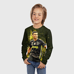 Лонгслив детский Cristiano Ronaldo Juventus, цвет: 3D-принт — фото 2