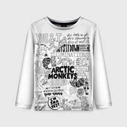 Лонгслив детский Arctic Monkeys, цвет: 3D-принт