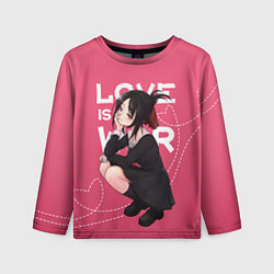 Лонгслив детский Love is war, цвет: 3D-принт