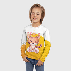 Лонгслив детский Tiger, цвет: 3D-принт — фото 2