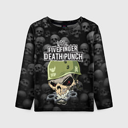 Лонгслив детский Five Finger Death Punch 5FDP Z, цвет: 3D-принт