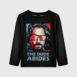 Лонгслив детский The Dude Abides Лебовски, цвет: 3D-принт