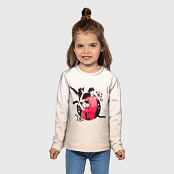 Лонгслив детский Кенма Козуме и Куроо Тецуро Старшая Некома, цвет: 3D-принт — фото 2