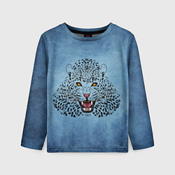 Лонгслив детский Леопард, цвет: 3D-принт