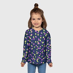 Лонгслив детский Абстракция-3 Горох, цвет: 3D-принт — фото 2