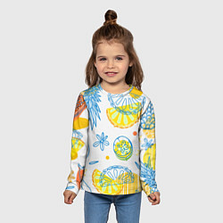 Лонгслив детский Фруктовое настроение, цвет: 3D-принт — фото 2