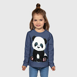 Лонгслив детский Милая Панда Sweet Panda, цвет: 3D-принт — фото 2