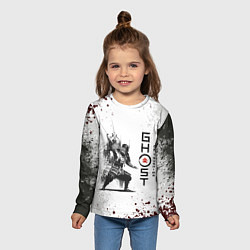 Лонгслив детский Ghost of Tsushim Призрак Цусима Z, цвет: 3D-принт — фото 2