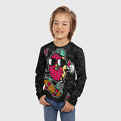 Лонгслив детский SKATEorPIE, цвет: 3D-принт — фото 2
