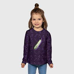 Лонгслив детский Сбор урожая Кабачок, цвет: 3D-принт — фото 2