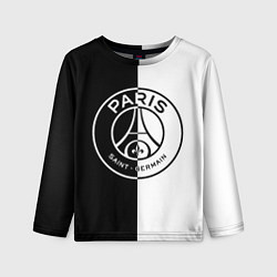 Детский лонгслив ФК ПСЖ PSG BLACK & WHITE