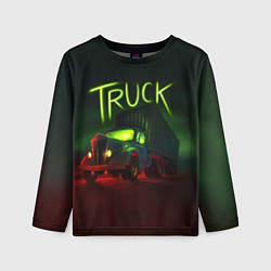 Лонгслив детский Truck neon, цвет: 3D-принт