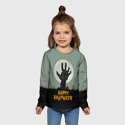 Лонгслив детский Happy Halloween, цвет: 3D-принт — фото 2