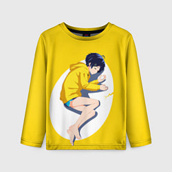 Лонгслив детский Yellow egg Oto Ai, цвет: 3D-принт