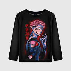 Лонгслив детский Магическая битва, Сукуна и Итадори, цвет: 3D-принт