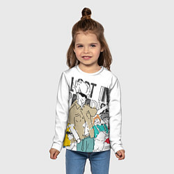 Лонгслив детский Сатору Годжо - Jujutsu Kaisen, цвет: 3D-принт — фото 2