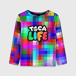 Лонгслив детский Toca Life: Pixels, цвет: 3D-принт