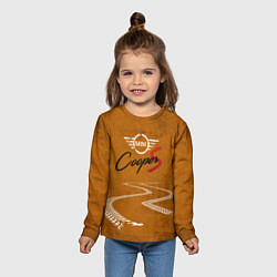 Лонгслив детский Следы Mini, цвет: 3D-принт — фото 2