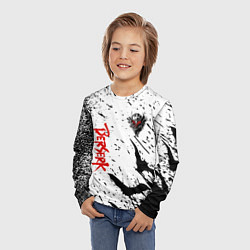 Лонгслив детский Берсерк: Гранж, цвет: 3D-принт — фото 2