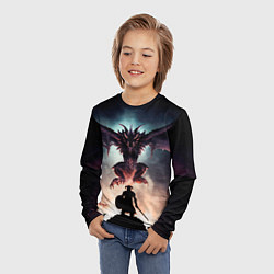 Лонгслив детский Да начнётся битва, цвет: 3D-принт — фото 2