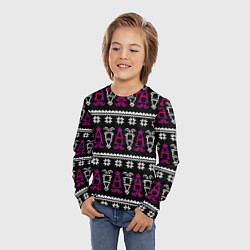 Лонгслив детский Праздник кальмара, цвет: 3D-принт — фото 2