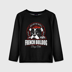 Детский лонгслив Французский Бульдог French Bulldog