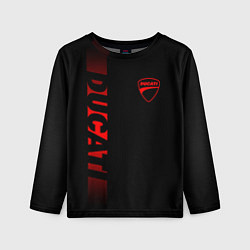 Детский лонгслив DUCATI BLACK RED LINE
