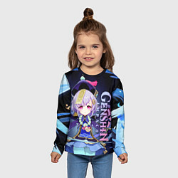 Лонгслив детский Ци Ци - Геншин импакт, цвет: 3D-принт — фото 2