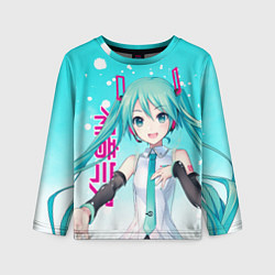 Лонгслив детский Hatsune Miku, Мику Хацунэ, цвет: 3D-принт