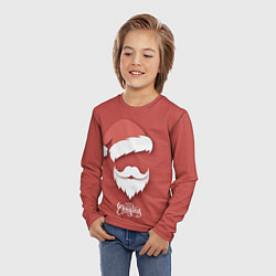 Лонгслив детский Merry Christmas Счастливого Рождества, цвет: 3D-принт — фото 2