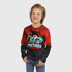 Лонгслив детский Metroid Dread Самус Аран, цвет: 3D-принт — фото 2