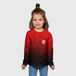 Лонгслив детский MU red-black, цвет: 3D-принт — фото 2