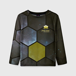 Детский лонгслив JWST space cell theme