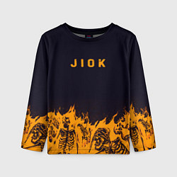 Лонгслив детский Jiok пламя, цвет: 3D-принт