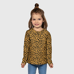 Лонгслив детский Леопард Leopard, цвет: 3D-принт — фото 2