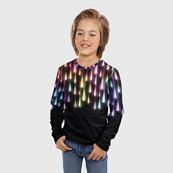 Лонгслив детский Праздничные Огни, цвет: 3D-принт — фото 2