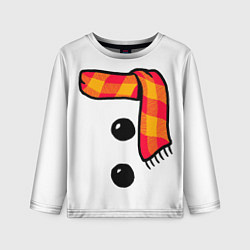 Лонгслив детский Snowman Outfit, цвет: 3D-принт