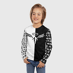 Лонгслив детский WALHALLA TEAM BLACK WHITE STYLE TOKYO REVENGERS, цвет: 3D-принт — фото 2