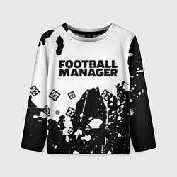 Лонгслив детский FOOTBALL MANAGER 2022 - Краски, цвет: 3D-принт
