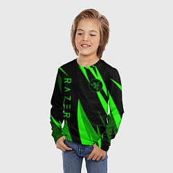 Лонгслив детский RAZER GREEN, цвет: 3D-принт — фото 2