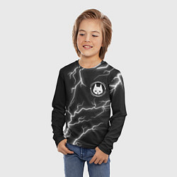 Лонгслив детский Stray: Lightning, цвет: 3D-принт — фото 2