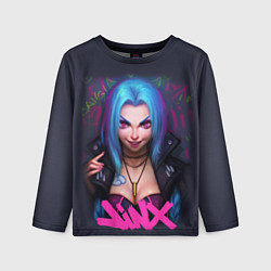 Лонгслив детский League Of Legends ARCANE JINX, цвет: 3D-принт